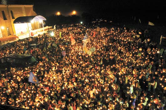 праздничная ночная месса в Будславе