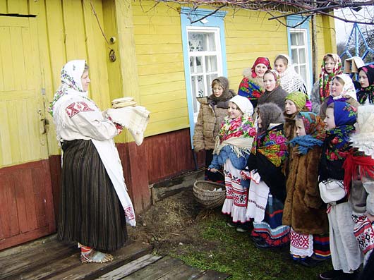 обряд «Куры» в Кличевском районе Могилевской области