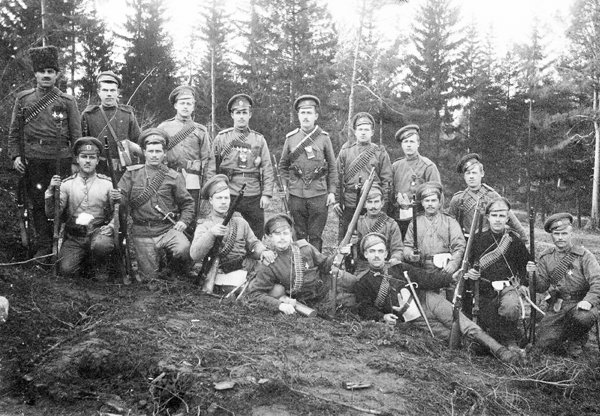 воинское соединение (снимок Первой мировой войны)