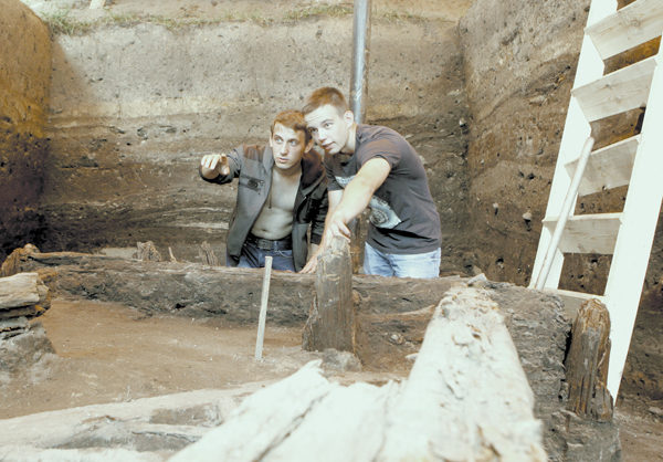 деревянные раскопки в Мстиславле