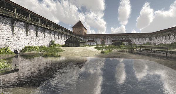 3D-изображение Кревского замка