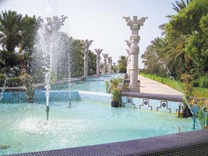 Как на острове, так и на материковом Иране повсюду множество фонтанов