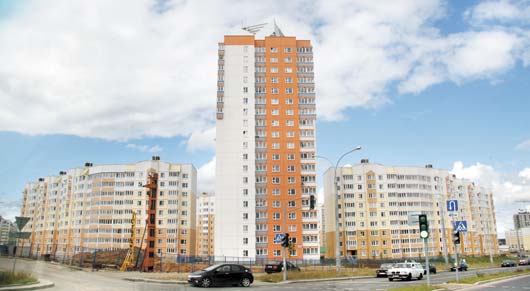 новый дом в микрорайоне Минска